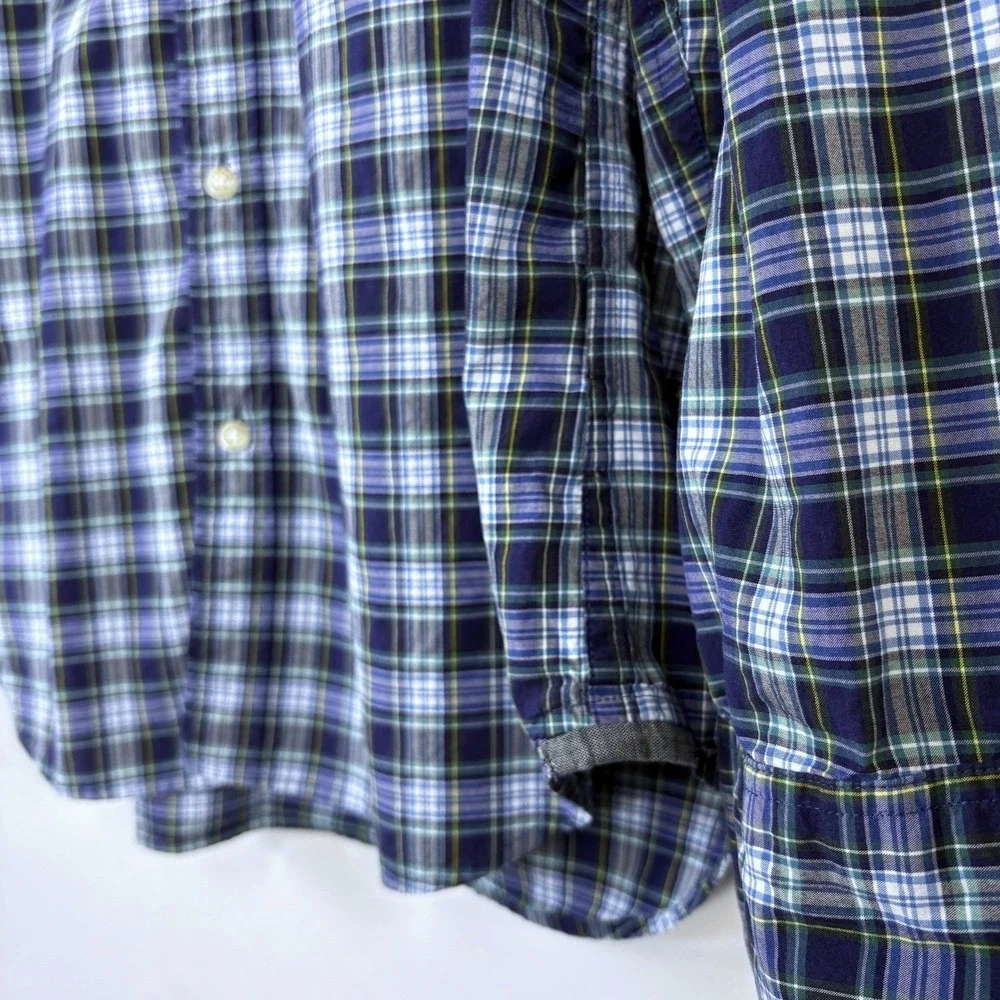 J.Crew Tartan Plaid Shirt XL Cotton Jenna Lyons Heritage Prep Campus Collegiate‎
